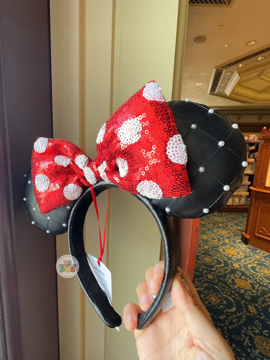 HKDL - 20th Anniversary Artist Collection by Daichi Miura x Minnie Mouse Sequin Bow Pearl Ear Headband
