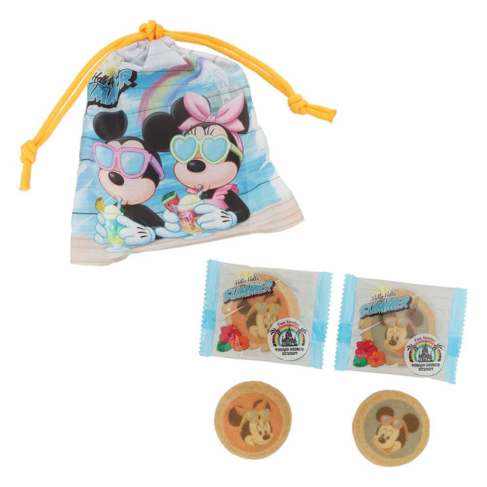 TDR - 2026 Mickey & Friends "Hello Hello Summer!!" Collection x Mickey & Minni Mouse Cookie & Drawstring Bag Set (Release Date: Jun 11, 2026)