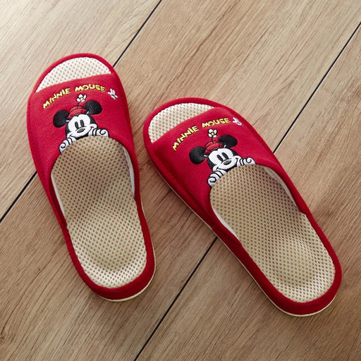 JP x BM - Comfort Mesh Slippers x Minnie Mouse Motif (Color: Red)