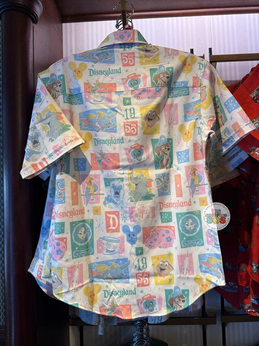 DLR/WDW - RSVLTS Disneyland Resort Attractions All-Over-Print Button-Up Shirt (Adult)