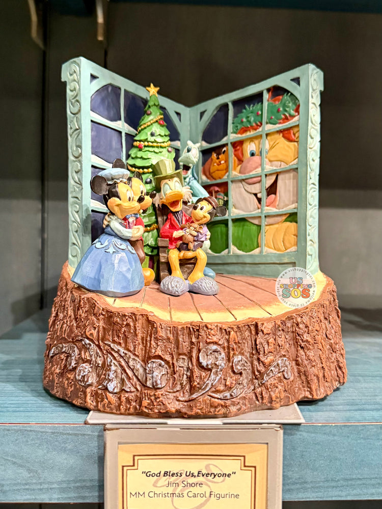 DLR/WDW - Jim Shore Mickey & Minnie Christmas Carol “God Bless Us, Everyone” Figurine