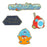TDR - 2026 Tokyo Disneyland Park Signs Pins of 4 "Star Tours", Monsters, Inc. Ride & Go Seek!” (Release Date: Jul 16, 2026)