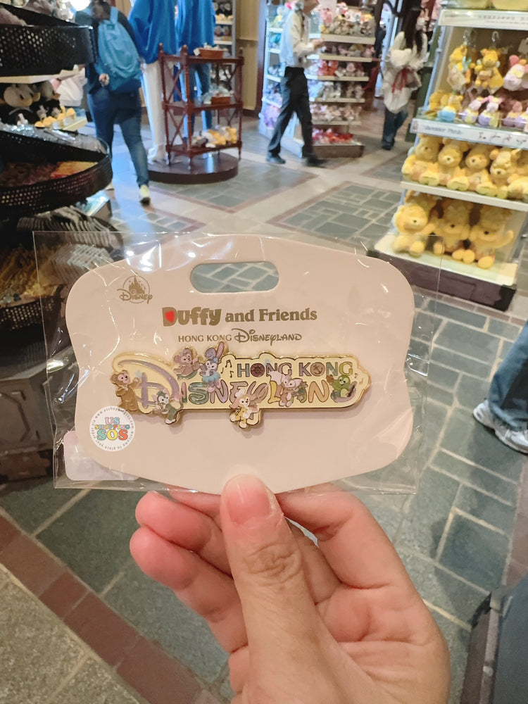 HKDL - Duffy & Friends ‘Hong Kong Disneyland’ Wordings Pin Badge