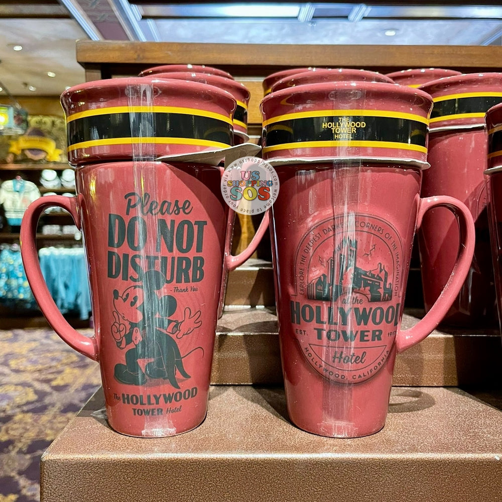 WDW - Hollywood Tower Hotel - Mickey Ceramic Mug with Bellhop Lid