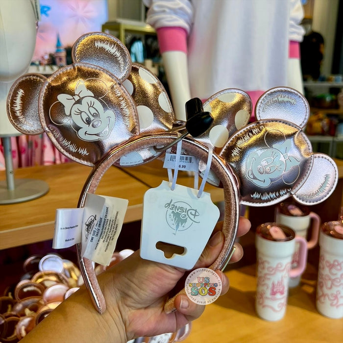 DLR/WDW - Loungefly Minnie Rose Gold Balloon Headband