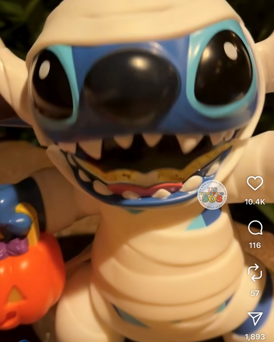 DLR - Halloween 2025 - Stitch Mummy Popcorn Bucket