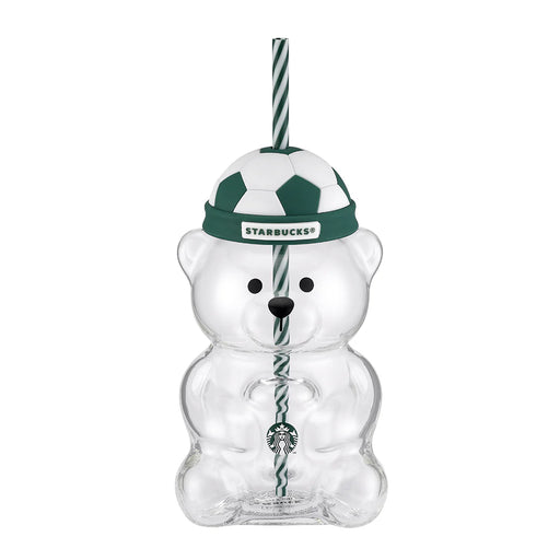 Starbucks Hong Kong- Football Bearista Glass 20oz