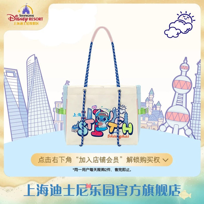 SHDL - Stitch & Angel "Travel in Shanghai" Collection x Stitch Tote Bag