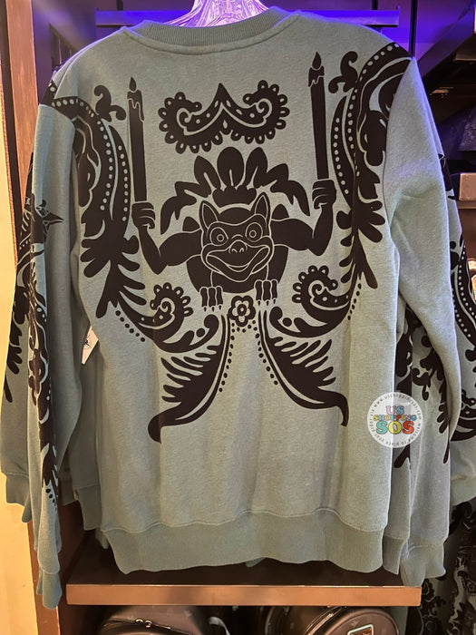 DLR/WDW - Haunted Mansion - Gargoyle Candle Holders Dark Green Pullover (Adult)