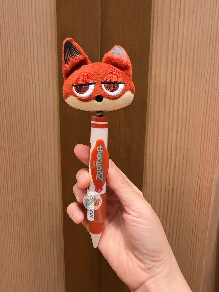 HKDL -  Zootopia 2 Nick Wilde "Shaking Head" Plushy Pen