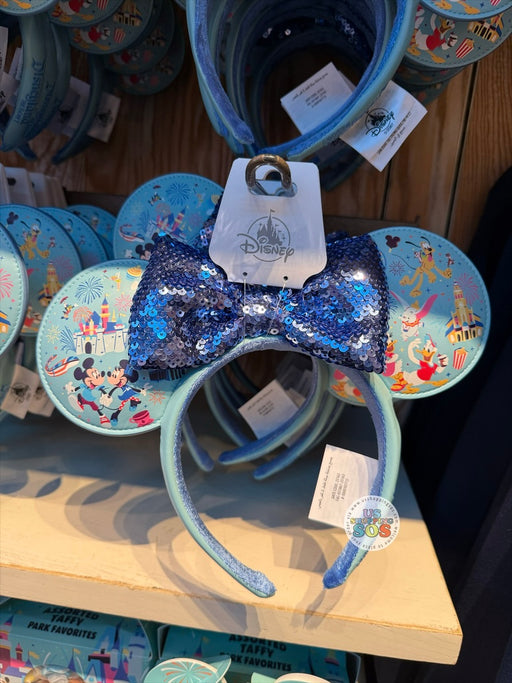 DLR/WDW - Mickey & Friends Park Day 2026 - Minnie Sequin Bow Imitation Leather Headband