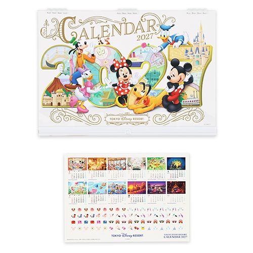 TDR - 2026 Calendar & Organizer x Tokyo Disney Resort Disney Characters 2027 Wall Calendar (Release Date: Aug 13, 2026)