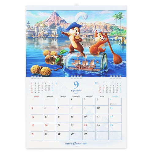 TDR - 2026 Calendar & Organizer x Tokyo Disney Resort Disney Characters 2027 Wall Calendar (Release Date: Aug 13, 2026)