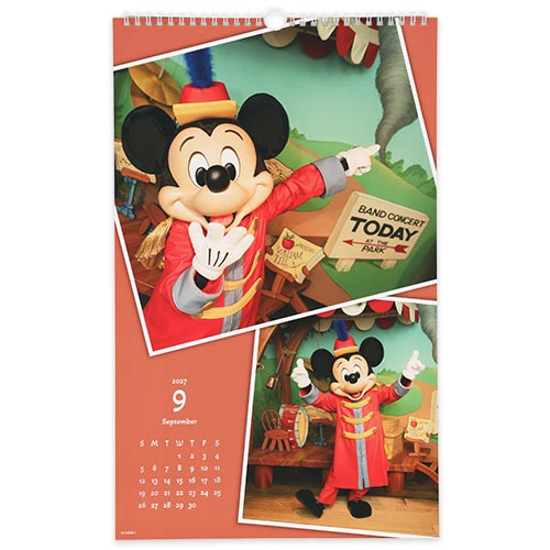 TDR - 2026 Calendar & Organizer x Mickey Mouse Different Costumes 2027 Wall Calendar (Release Date: Aug 13, 2026)