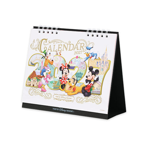 TDR - 2026 Calendar & Organizer x Tokyo Disney Resort Disney Characters 2027 Desk Calendar (Release Date: Aug 13, 2026)