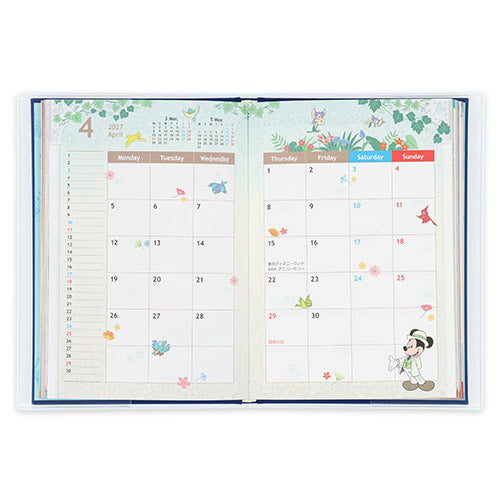 TDR - 2026 Calendar & Organizer x Tokyo Disney Resort Disney Characters 2027 Schedule Book/Diary (Release Date: Aug 13, 2026)