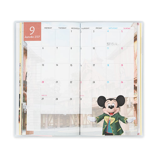 TDR - 2026 Calendar & Organizer x Tokyo Disney Resort 2027 Schedule Book/Diary (Release Date: Aug 13, 2026)