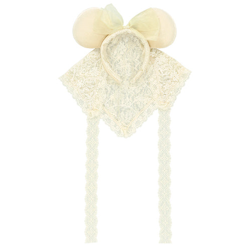 TDR - 2026 Minnie Mouse "Scarf-Like Lace" Ear Headband Color: Beige (Release Date: Sep 24, 2026)