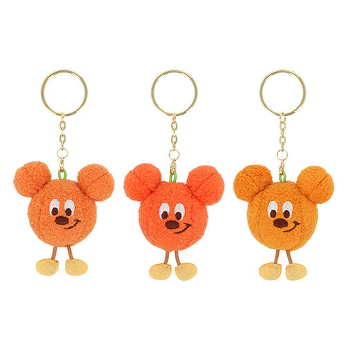 TDR - 2026 Disney Halloween x Mickey & Minnie Mouse 'Scared Ghost & Pumpkin Lantern Collection x Pumpkin Lantern Plush Keychains Set of 3 (Release Date: Sept 15, 2026)