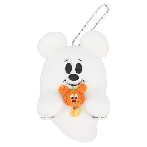 TDR - 2026 Disney Halloween x Mickey & Minnie Mouse 'Scared Ghost & Pumpkin Lantern Collection x Shoulder Plush Toy & Keychain (Release Date: Sept 15, 2026)
