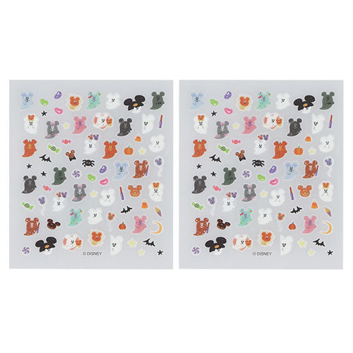 TDR - 2026 Disney Halloween x Mickey & Minnie Mouse 'Scared Ghost & Pumpkin Lantern Collection x "Glow in the Dark" Nail Stickers Set of 2 (Release Date: Sept 15, 2026)