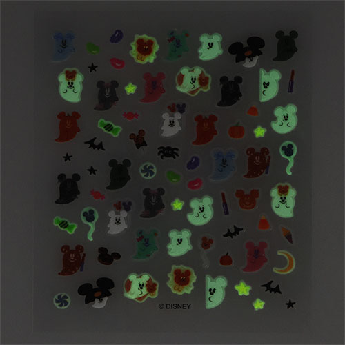 TDR - 2026 Disney Halloween x Mickey & Minnie Mouse 'Scared Ghost & Pumpkin Lantern Collection x "Glow in the Dark" Nail Stickers Set of 2 (Release Date: Sept 15, 2026)