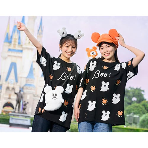 TDR - 2026 Disney Halloween x Mickey & Minnie Mouse 'Scared Ghost & Pumpkin Lantern Collection x Ghost Plushy Shoulder Bag (Release Date: Sept 15, 2026)