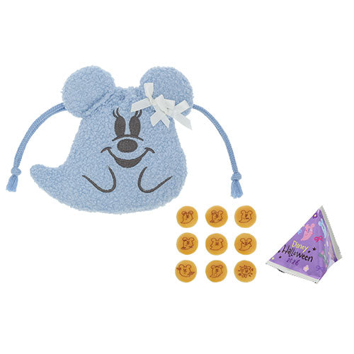 TDR - 2026 Disney Halloween x Mickey & Minnie Mouse 'Scared Ghost & Pumpkin Lantern Collection x Blue Ghost Cream-Filled Biscults with Drawstring Bag Set (Release Date: Sept 15, 2026)