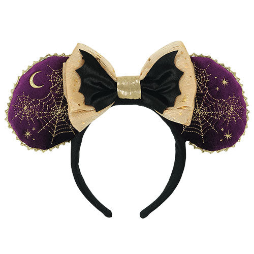 TDR - 2026 Disney Halloween Mickey & Friends Treasure Collection x Minnie Mouse "Spooky, Spiderweb-Like" Ear Headband (Release Date: Sep 15, 2026)