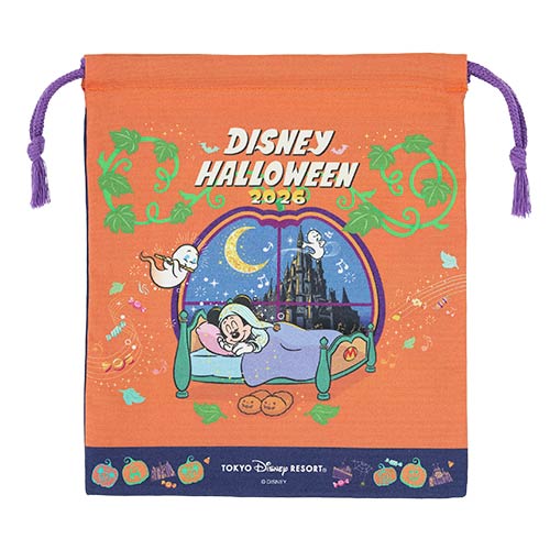 TDR - 2026 Disney Halloween Mickey & Friends Treasure Collection x Drawstring Bag (Release Date: Sep 15, 2026)