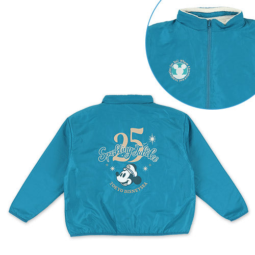 TDR - Tokyo DisneySea 25th Anniversary "Sparkling Jubilee" Autumn/Fall Season x Mickey Mouse Faux Sherpa 2 Sided Jacket for Adults (Release Date: Oct 1, 2026)