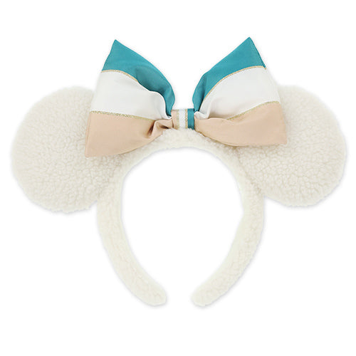 TDR - Tokyo DisneySea 25th Anniversary "Sparkling Jubilee" Autumn/Fall Season x Minnie Mouse Faux Sherpa Ear Headband (Release Date: Oct 1, 2026)