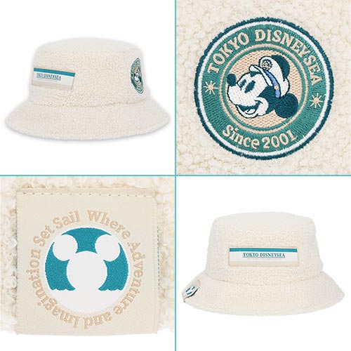 TDR - Tokyo DisneySea 25th Anniversary "Sparkling Jubilee" Autumn/Fall Season x Mickey Mouse Faux Sherpa Bucket Hat for Adults (Release Date: Oct 1, 2026)