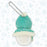 TDR - 2026 Duffy & Friends "Our Little Snow Friends"Collection x Olu Mel Snowman Plush Keychain (Release Date: Nov 2, 2026)