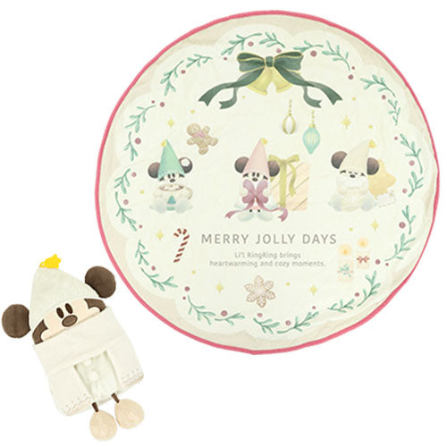 TDR - 2026 Disney Christmas "Merry Li'l RingRing" x Round Shaped Blanket with Merry Li'l RingRing Storage Case (Release Date: Nov 10, 2026)