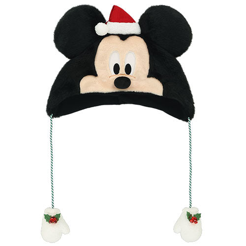 TDR - 2026 Disney Christmas x Mickey Mouse Fan Cap with Pom Pom For Adults (Release Date: Nov 10, 2026)