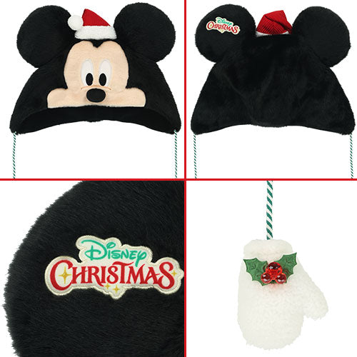 TDR - 2026 Disney Christmas x Mickey Mouse Fan Cap with Pom Pom For Adults (Release Date: Nov 10, 2026)