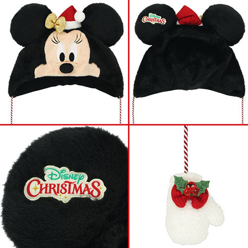 TDR - 2026 Disney Christmas x Minnie Mouse Fan Cap with Pom Pom For Adults (Release Date: Nov 10, 2026)