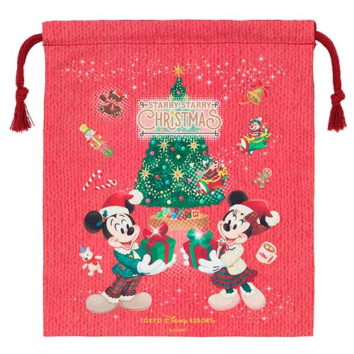 TDR - 2026 Disney Christmas x Mickey & Friends Drawstring Bag (Release Date: Nov 10, 2026)