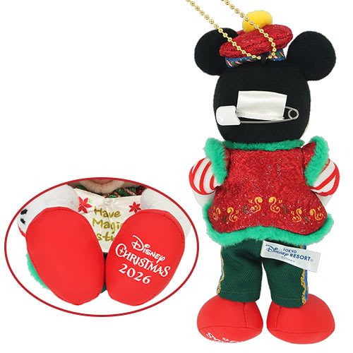 TDR - 2026 Disney Christmas x Mickey Mouse "Disneyland Parade "Toys Wonderful Christmas!" Plush Keychain (Release Date: Nov 10, 2026)