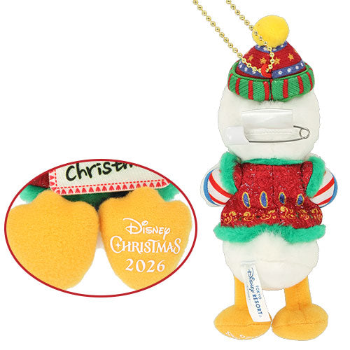 TDR - 2026 Disney Christmas x Donald Duck "Disneyland Parade "Toys Wonderful Christmas!" Plush Keychain (Release Date: Nov 10, 2026)