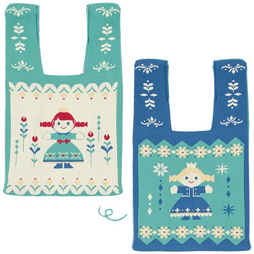 TDR - 2026 Frozen Young Elsa & Anna 2 Sided Knit Tote Bag (Release Date: Nov 19, 2026)