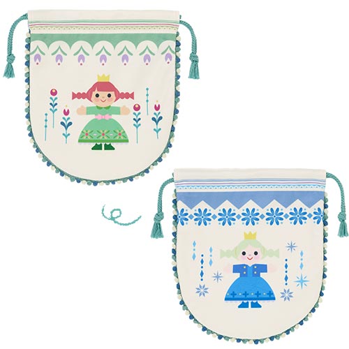 TDR - 2026 Frozen Young Elsa & Anna 2 Sided Drawstring Bag (Release Date: Nov 19, 2026)