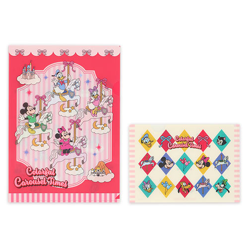 TDR - 2026 Mickey Mouse & Friends Colorful Carousel Times! Collection x Clear Folders Set of 2 (Release Date: Nov 26, 2026)