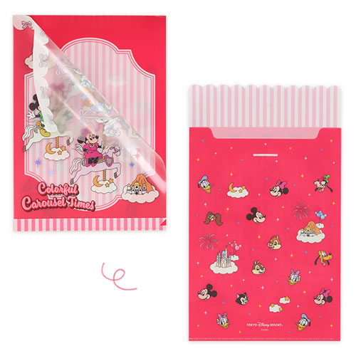 TDR - 2026 Mickey Mouse & Friends Colorful Carousel Times! Collection x Clear Folders Set of 2 (Release Date: Nov 26, 2026)