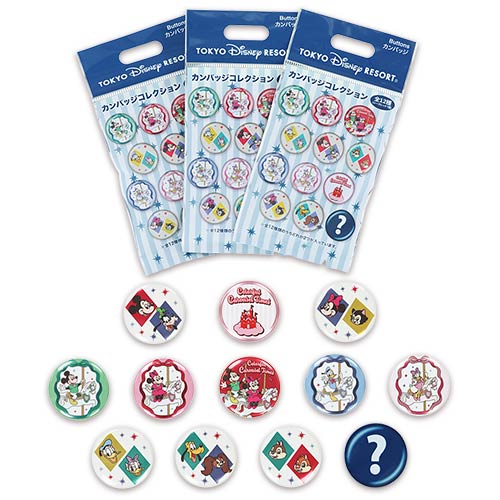 TDR - 2026 Mickey Mouse & Friends Colorful Carousel Times! Collection x Mystery Button Badge Single Bag (Release Date: Nov 26, 2026)