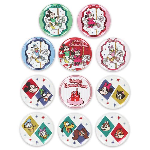 TDR - 2026 Mickey Mouse & Friends Colorful Carousel Times! Collection x Mystery Button Badge Single Bag (Release Date: Nov 26, 2026)