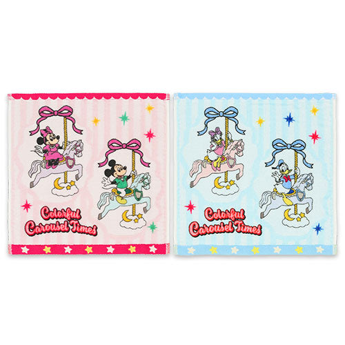 TDR - 2026 Mickey Mouse & Friends Colorful Carousel Times! Collection x Mini Towels Set of 2 (Release Date: Nov 26, 2026)