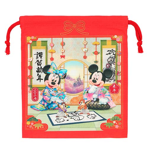 TDR - 2027 Happy New Year Collection x Mickey & Friends Drawstring Bag (Release Date: Dec 1, 2026)