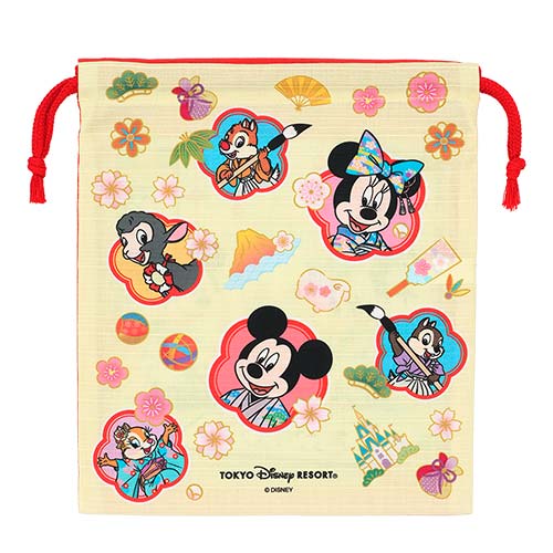TDR - 2027 Happy New Year Collection x Mickey & Friends Drawstring Bag (Release Date: Dec 1, 2026)